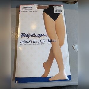 Body Wrappers Tan TotalStretch Tights, 92331, C30, Sun, Childrens XS/Small
